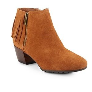 Kenneth Cole Pilates Fringed Suede Booties